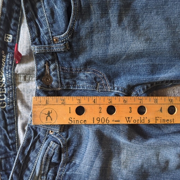 Guess Jeans Blue Flare Waist 27, Rise 7, Length 39 - Picture 6 of 6